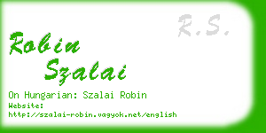 robin szalai business card